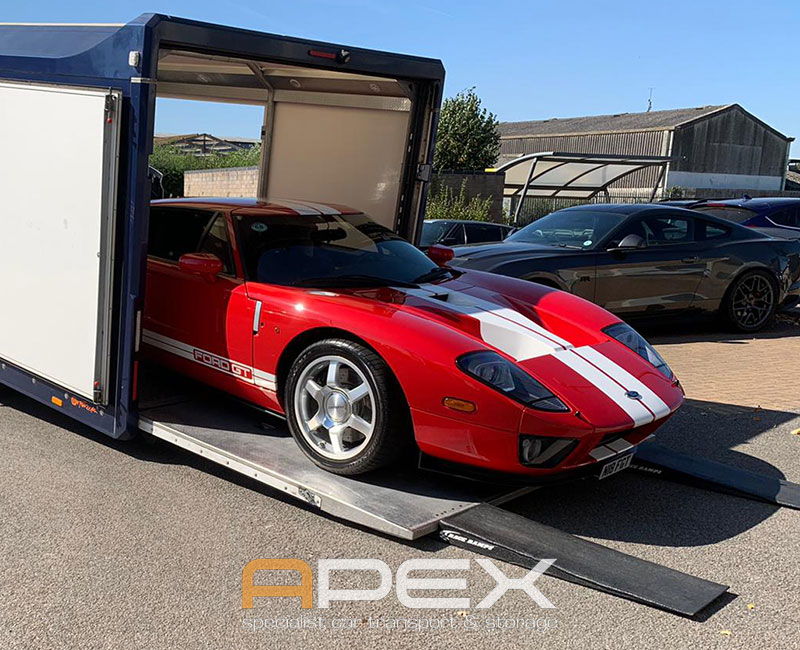 Ford GT Delivery to Specialist for Service